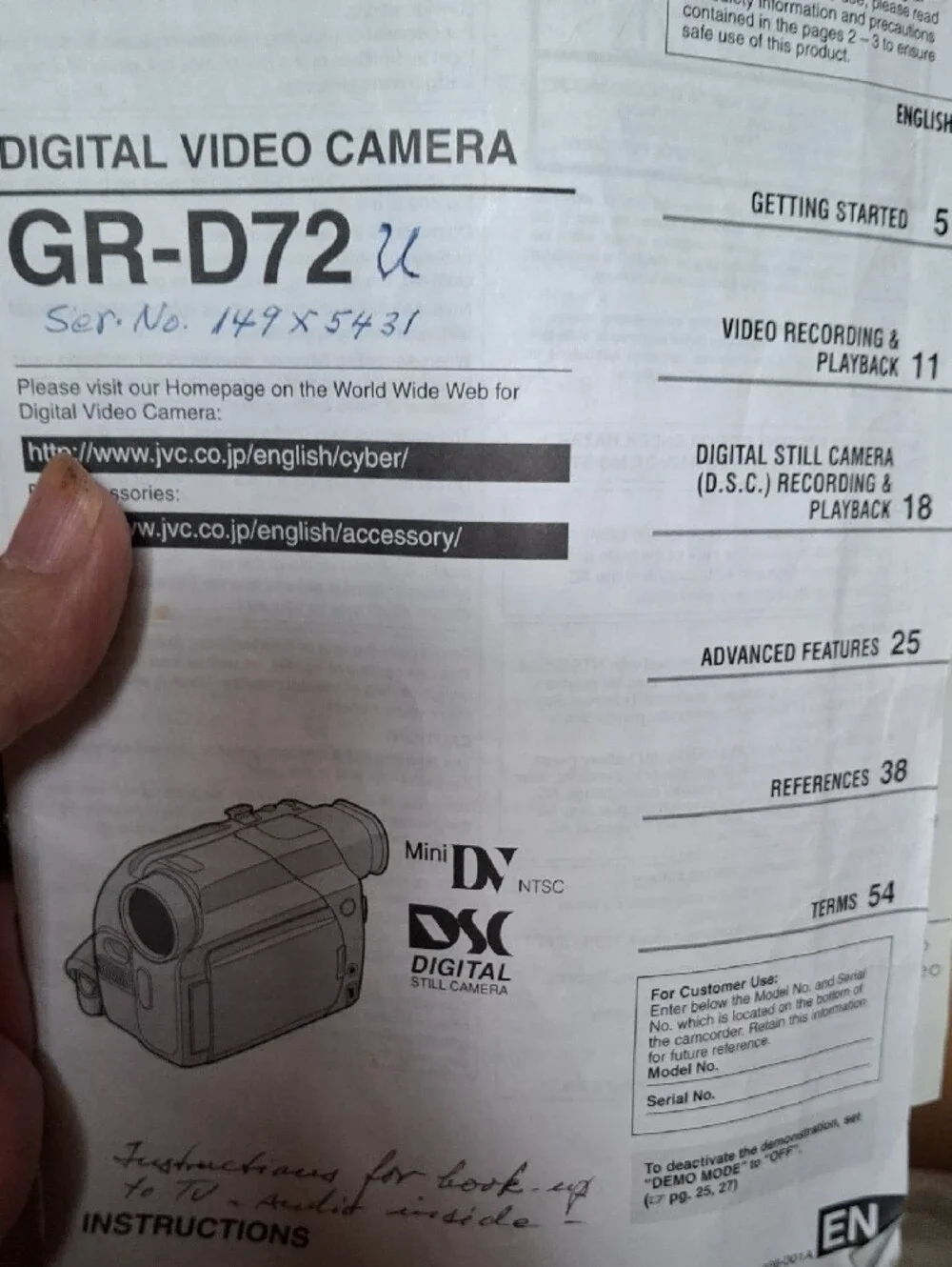 JVC GR-D72U MiniDV Digital Video Camcorder 16x Optical Zoom w/ Original Box